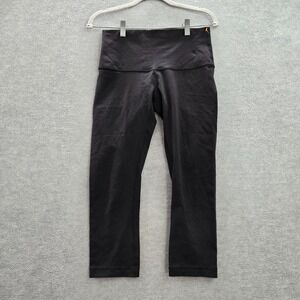 Lululemon Women Activewear Pants 8 Black Leggings Cropped Mid Rise 22" Inseam